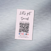Verbinden Sie mit dem QR-Code Beruflich, trendy pi Magnetische Visitenkarte (Beispiel)