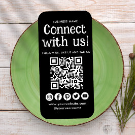 Verbinden Sie mit dem QR-Code der Social Media in  Visitenkarte