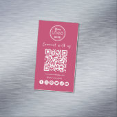 Verbinden Sie mit dem QR-Code der Social Media Magnetische Visitenkarte (Beispiel)