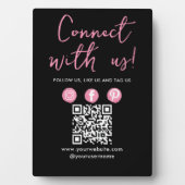 Verbinden Sie mit dem QR-Code der sozialen Medien  Fotoplatte (Vorderseite)