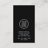 Verbinden Sie mit dem QR-Code des US-Logos Visitenkarte (Rückseite)
