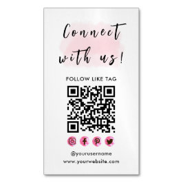 Verbinden Sie mit dem QR-Code für das US-Branding  Magnetische Visitenkarte