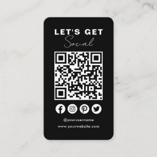 Verbinden Sie mit dem QR-Code für die sozialen Med Visitenkarte