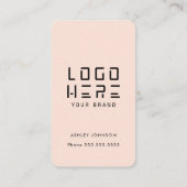 Verbinden Sie mit dem QR Code Soft Peach in den so Visitenkarte (Rückseite)