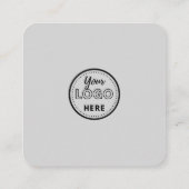 Verbinden Sie mit dem QR-Code von uns Verlassen ei Quadratische Visitenkarte (Rückseite)