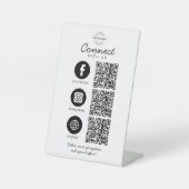 Verbinden Sie mit dem QR-Logo der US 3 Business Co Sockelschild (Vorderseite)