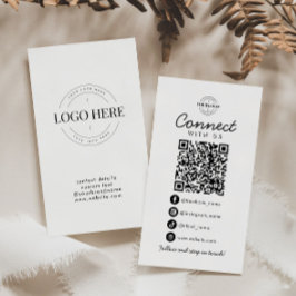 Verbinden Sie mit dem QR-Logo von US Social Media Visitenkarte