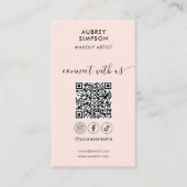 Verbinden Sie mit dem QR-Skriptgeschäft der Social Visitenkarte (Vorderseite)