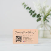 Verbinden Sie mit Instagram Facebook Qr Code Visitenkarte (Stehend Vorderseite)