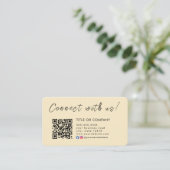 Verbinden Sie mit Instagram Facebook Qr Code Visitenkarte (Stehend Vorderseite)
