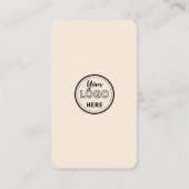 Verbinden Sie mit QR Code Beruflich Trendy Boho Visitenkarte (Rückseite)