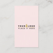 Verbinden Sie mit QR Code Social Media Moderne ros Visitenkarte (Rückseite)