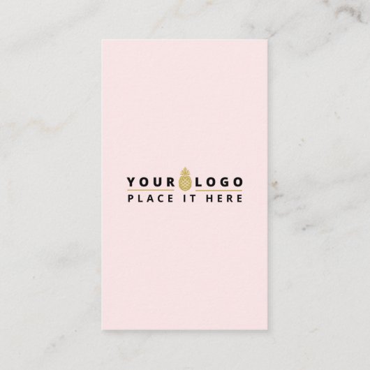 Verbinden Sie mit QR Code Social Media Moderne ros Visitenkarte (Rückseite)