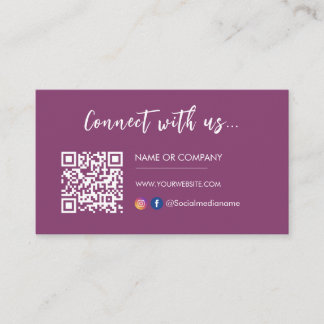 Verbinden Sie mit uns Instagram Facebook Logo Berr Visitenkarte