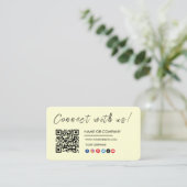 Verbinden Sie mit uns Logo Qr Code Social Media Gr Visitenkarte (Stehend Vorderseite)