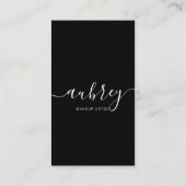 Verbinden Sie mit uns Social Media Moderne Skriptg Visitenkarte (Rückseite)