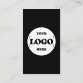 Verbinden Sie mit uns Social Media QR Code Black Visitenkarte (Rückseite)