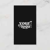 Verbinden Sie mit uns Social Media QR Code Black Visitenkarte (Rückseite)