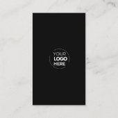 Verbinden Sie mit uns | Social Media QR Code Black Visitenkarte (Rückseite)