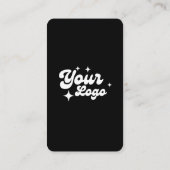 Verbinden Sie mit uns Social Media QR Code Black Visitenkarte (Rückseite)