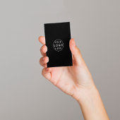 Verbinden Sie mit uns | Social Media QR Code Black Visitenkarte