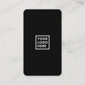 Verbinden Sie mit uns Social Media QR Code Black Visitenkarte (Rückseite)