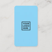 Verbinden Sie mit uns Social Media QR Code Blue Visitenkarte (Rückseite)