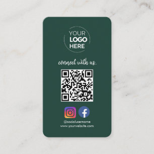 Verbinden Sie mit uns Social Media QR Code Emera Visitenkarte