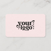 Verbinden Sie mit uns Social Media QR Code Rosa Visitenkarte (Rückseite)