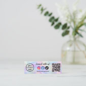 Verbinden Sie mit unserem eiternden Opal-Stilvolle Mini Visitenkarte (Stehend Vorderseite)