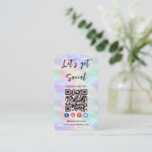 Verbinden Sie mit unserem eiternden Opal-Stilvolle Visitenkarte (Stehend Vorderseite)