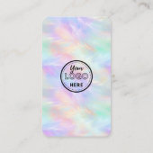 Verbinden Sie mit unserem eiternden Opal stilvolle Visitenkarte (Rückseite)