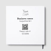 Verbinden Sie mit unserem Firmenlogo QR Social Med Gästebuch (Rückseite)