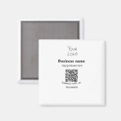 Verbinden Sie mit unserem Firmenlogo QR Social Med Magnet (Vorderseite/Rückseite)