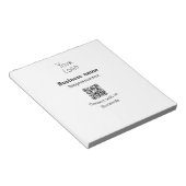 Verbinden Sie mit unserem Firmenlogo QR Social Med Notizblock (angewinkelt)