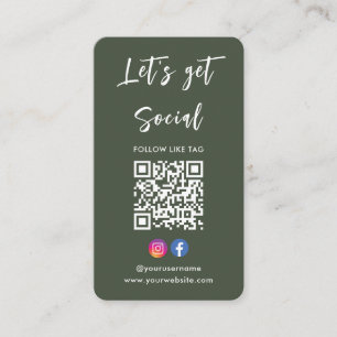 Verbinden Sie mit unserem Instagram Facebook Qr Co Visitenkarte
