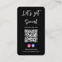 Verbinden Sie mit US Instagram Facebook Qr Code Bl