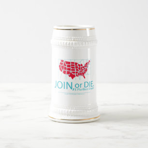 Verbinden Sie oder die Bierglas
