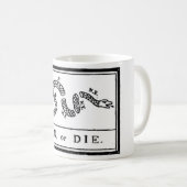 Verbinden Sie oder die Flagge für amerikanischer Kaffeetasse (VorderseiteRechts)