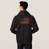 Verbinden Sie oder die - Flagge Hoodie (Schwarz voll)