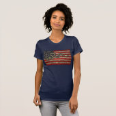Verbinden Sie oder die - Flagge T-Shirt (Vorne ganz)