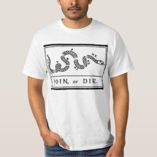 Verbinden Sie oder die Flagge vom amerikanischer T-Shirt