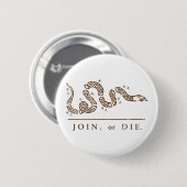 Verbinden Sie oder die Liberalisten Button (Vorne & Hinten)