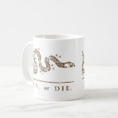 Verbinden Sie oder die - Liberalisten Kaffeetasse (Vorderseite Links)