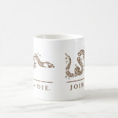 Verbinden Sie oder die - Liberalisten Kaffeetasse (Mittel)