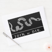 verbinden Sie oder die Schlange Rechteckiger Aufkleber (Umschlag)