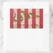 Verbinden Sie oder die Söhne der Rechteckiger Aufkleber (Tasche)