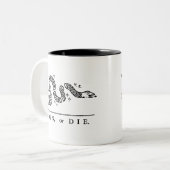 Verbinden Sie oder die Zweifarbige Tasse (Vorderseite Links)