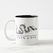 Verbinden Sie oder die Zweifarbige Tasse (Links)