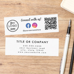 Verbinden Sie sich mit dem QR-Code Instagramm Face Mini Visitenkarte